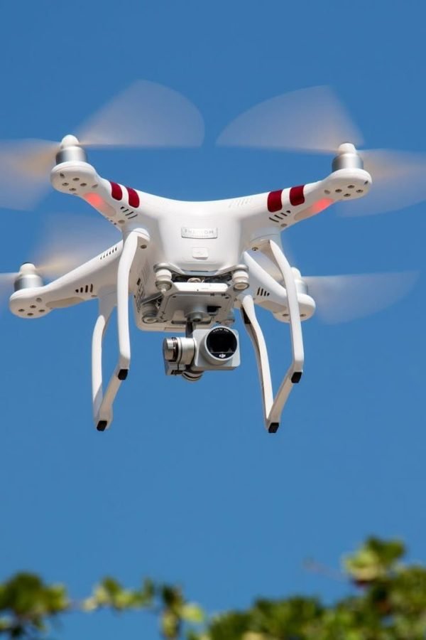 Drone flying
